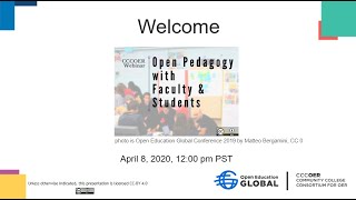 Open Pedagogy with Faculty \u0026 Students