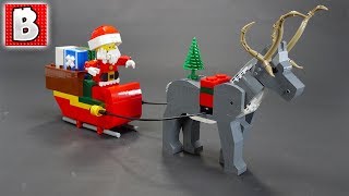 GIFT FROM LEGO! 4002018 Santa & Reindeer 2018 LEGO Employee Gift Review!