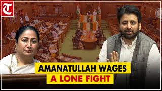 In absence of AAP’s 21 MLAs, Amanatullah Khan wages a lone fight in Assembly