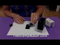 how to re ink a 2000 plus self inking stamp