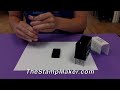 how to re ink a 2000 plus self inking stamp