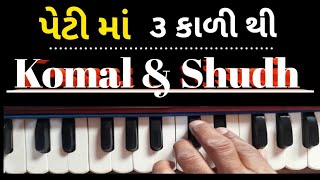 3k | ત્રણ કાળી ના સ્વર થી | Harmoniyum | કોમળ શુદ્ધ સ્વર ને યાદ રાખવા ની રીત |હાર્મોનિયમ |sj gadhvi