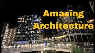 Zaandam 4K Night Walking Tour 2023 || Amsterdam Urban Area Netherlands