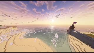 Boids simulation in minecraft (flock of seagulls)