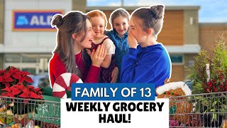 Weekly Grocery \u0026 Christmas Haul For My Family of 13!