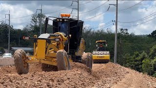 Motor Grader KOMATSU GD655 มิกซ์ดินลูกรัง