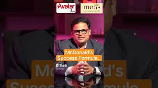 59 வயதில் உருவாக்கிய McDonald's Brand!! | Metis Suresh | Avatar Live #shorts