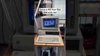 Setting Up A 40 Year Old Ibm Retro Pc Setup