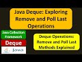 Java Deque: Exploring Remove and Poll Last Operations | Java Collection Framework