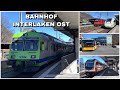 Züge beim Bahnhof Interlaken Ost | Trains at Interlaken Ost station (2021)