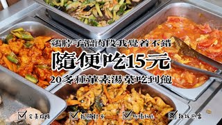 沈阳红粉路快餐盒饭，12元20多道东北美食吃到饱，鸡脖子溜肉段我喜欢