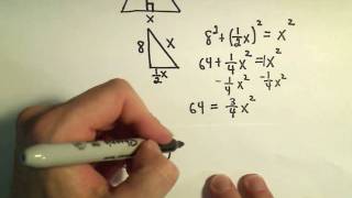 Word Problems Using the Pythagorean Theorem - Example 1