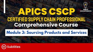 APICS CSCP Module 3: Sourcing Products and Services Full Course (92 min)