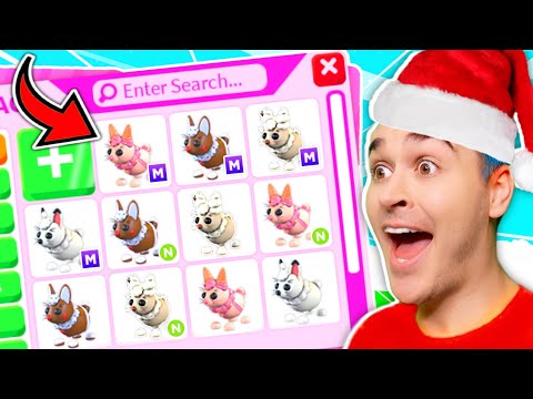 Opening Hare Boxes To Get Every *MEGA NEON HARE* Pet In Adopt Me Christmas Update 2023 (Roblox)