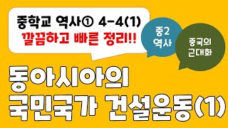 [2024년 중2역사] 4-4(1) 동아시아의 국민 국가 건설 운동 / 중국편