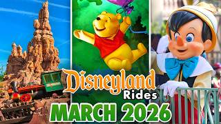 Disneyland Rides - March 2026 POVs [4K 60FPS]
