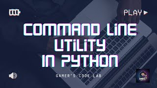 🔥 Build a Simple Command Line Utility in Python 🚀 | Step-by-Step Tutorial for Beginners 💻