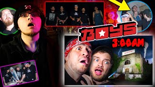 THE BOYS Overnight in a Haunted Hospital | THE BOYS REACTION