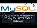 Tutorial MySQL untuk Pemula 20 - Pernyataan MySQL ALTER TABLE