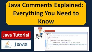 Java Comments Explained: Everything You Need to Know | What is a comment in Java? | Java Tutorial