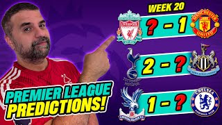 Premier League PREDICTIONS Week 20