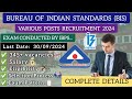 Bureau of Indian Standards (BIS) Various Posts Recruitment Exam 2024 - Everything Explained