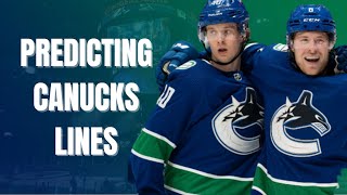PREDICTING THE CANUCKS FORWARS LINES - Ask Me Anything Answers