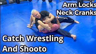 The Pillow V Arm Lock from Shooto and Catch Wrestling