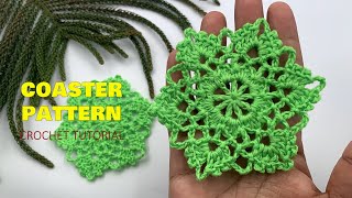 Crochet Snowflake Coaster Pattern Tutorial | Versatile Design for Bigger Projects