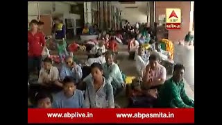 Vadodara: Passengers at the railway station after heavy rains