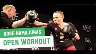 UFC 223: Rose Namajunas Open Workout