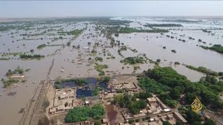 🇸🇩 فيضانات السودان.. أحياء منكوبة ومنازل مدمرة