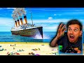 Titanic CRASHING into SHORE in GTA 5! (CAN'T STOP!)