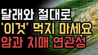 달래와 절대로 함께 먹지 마세요! 암과 치매 연관성