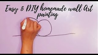 Easy & DIY homemade wall Art painting designs ideas for bedroom Wall Painting Ideas wall painting