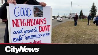 Residents In S.E. Edmonton in protest; Supportive Housing affects their safety