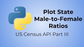Python US Census API Tutorial (Part III) - Plot State Male-to-Female Population Ratios