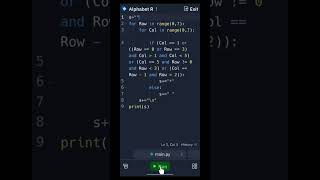 Create a Spectacular Letter R using Star Pattern in Python! #python #shorts #viral #trending #easy