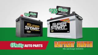 It's Battery Month at O'Reilly Auto Parts