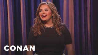 Cristela Alonzo Weighs Herself Using The Metric System | CONAN on TBS