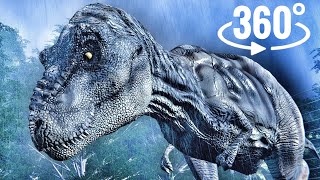 360 video Jurassic World VR Ride Tyrannosaurus Rex T-Rex Car Attack