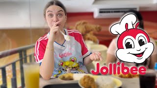 My Sister Eats Jollibee For The First Time!