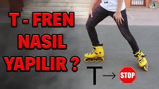 How to T Brake? How to Stop? Brake Types for Beginners - Skating Lessons