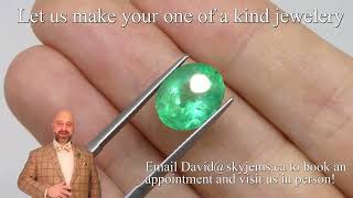 SOLD - 4.78ct Oval Green Emerald GIA Certified Colombia - GIAE0004