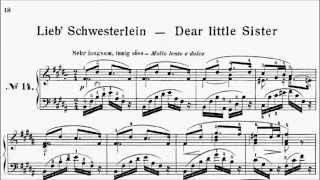 RCM Piano 2015 Grade 8 List C No.1 Fuchs Lieb' Schwesterlein Dear Little Sister Op.32 No.14 Sheet