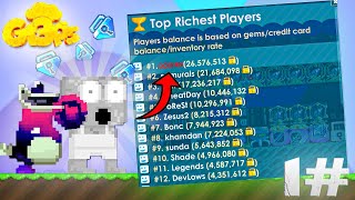 I become the TOP one RICH player in GTPS3 Growtopia | Part 1 #gtps3 #gtps #growtopia