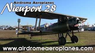 Nieuport 28 WW I Full Scale Replica Fighter Aircraft Kit.