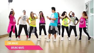 24k MAGIC (Bruno Mars)(Zumba dance Cover)#liveloveparty