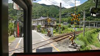 【前面展望】新見駅～東城駅～備後落合駅【芸備線代行バス・2018年】