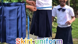 How to make skirt uniform